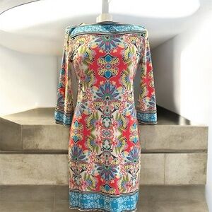 Sandra Darren size 6 multicolor dress